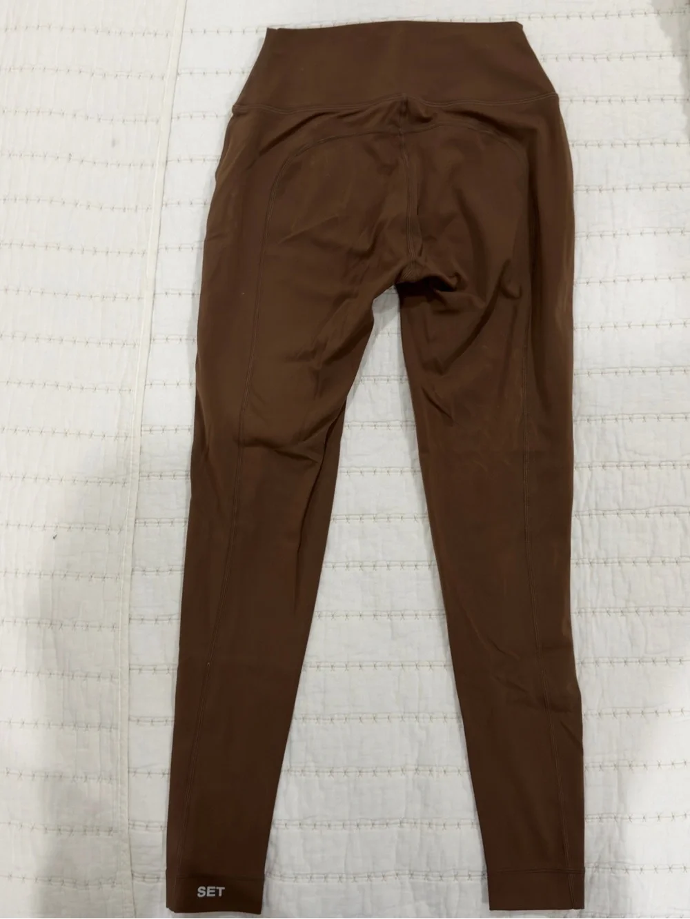 SET Active Brown Athletic Shorts & Crop Sports Set - Picture 5 of 6